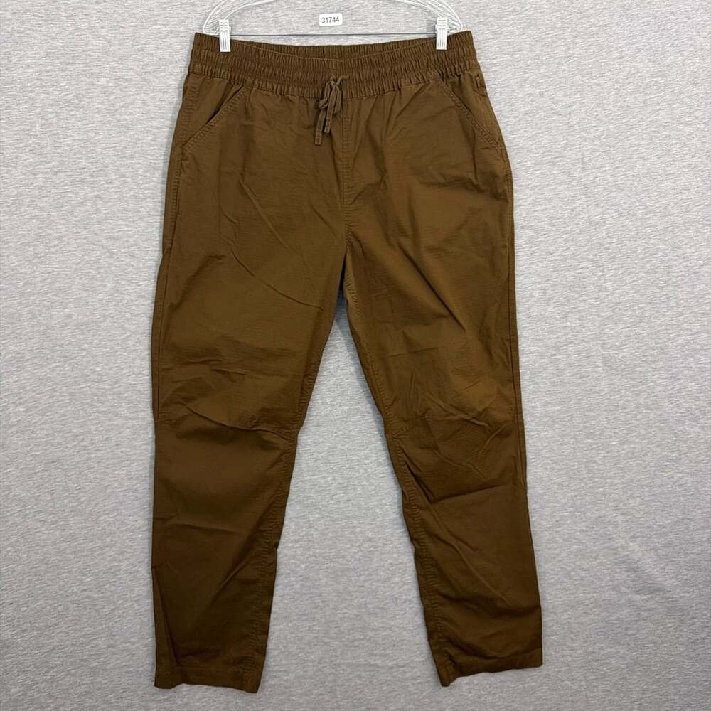 prAna Womens Size XL Brown Palisades Ripstop Elastic Waist Pants